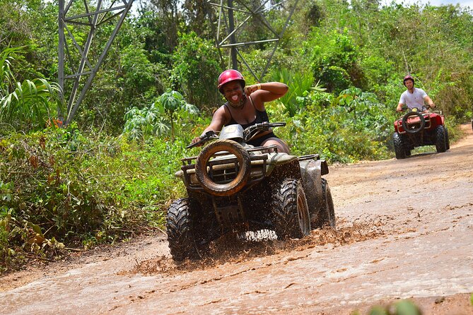 Super Combo ATV in Cancun with Zipline, Snorkel, Cenote, transfer - Transport, pickup, and the real time commitment