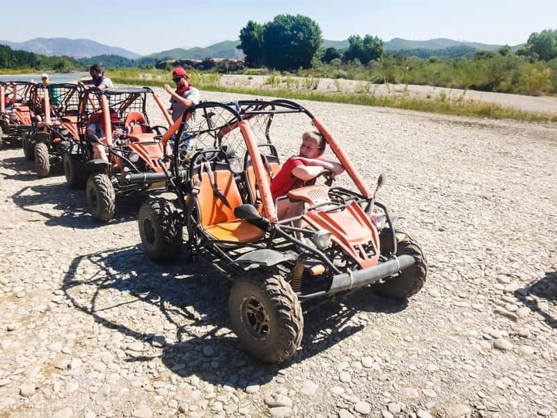 Super Combo: Ziplining, Rafting, Jeep & Buggy Safari w/Lunch - A 700-meter zipline over the canyon