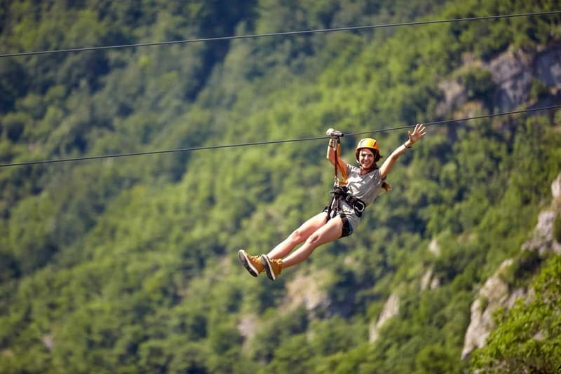 Super Combo: Ziplining, Rafting, Jeep & Buggy Safari w/Lunch - Reaching Köprülü Canyon by van