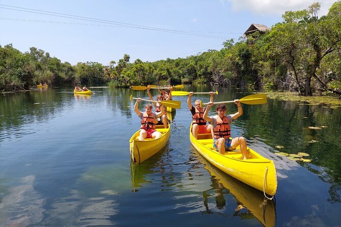 Tankah Mayan Village Zipline Nature Park - Canoeing and hiking add a slower rhythm