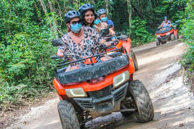 The best adrenaline day Atvs shared, ziplines and cenote Playa del Carmen - Swimming in a real Maya cenote