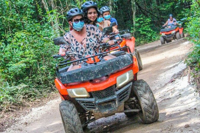 The best adrenaline day Atvs shared, ziplines and cenote Playa del Carmen - Food, water, and the tequila stop