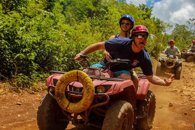 The Best Adrenaline Park! ATV´s Ziplines & Cenote swim experience from Cancun - The ride into the Mayan jungle