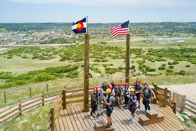 The EDGE: Zip Line Tour - The walking between platforms is part of the tour