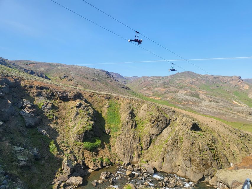 The Falcon : Superman ride with Mega Zipline Iceland - Getting fitted for the Superman position