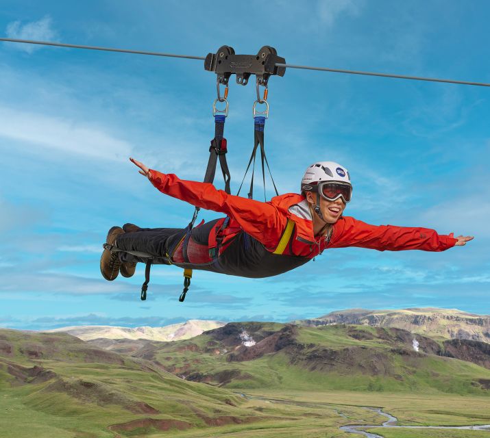 The Falcon : Superman ride with Mega Zipline Iceland - The Black Canyon walk before the launch