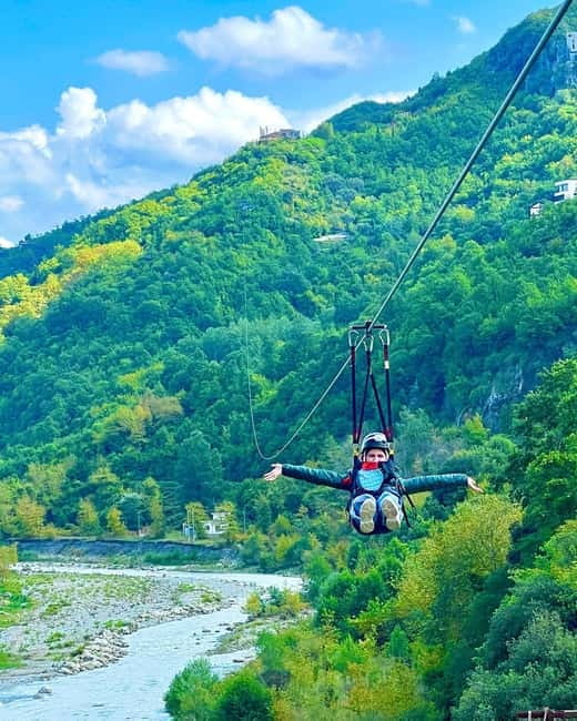 Tirana: The Balkans' Longest Zipline Petrela Adrenaline Tour - Arriving at the Petrela zipline