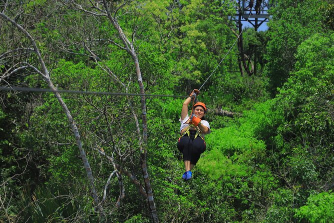 Top ATV's in Mexico includes Cenote, Ziplines, snack & transport. - Ziplining Through the Trees