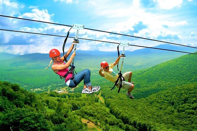 Tours Ziplines Punta Cana - The 2,296-foot run is the main event