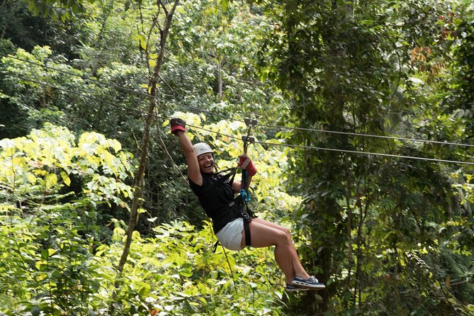 Treetop Adventure Park Canopy Tour - Getting fitted for the course