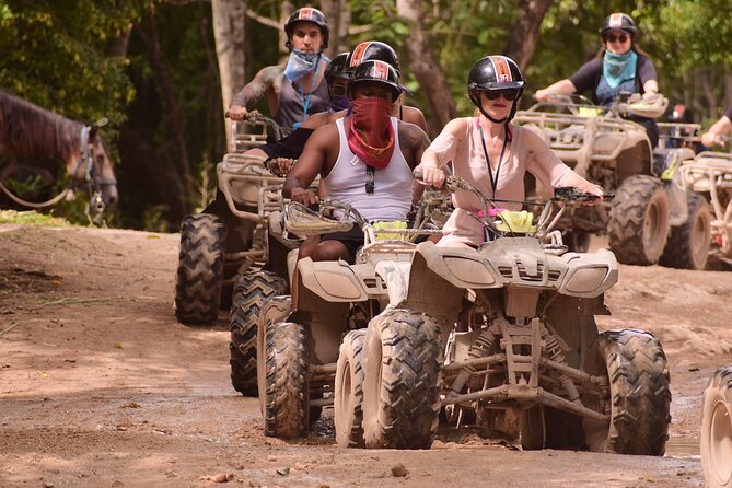 Tulum Adrenaline Tour ATV Ziplines and Cenote Swim Day - A Four-Meter Rappel and Six Ziplines