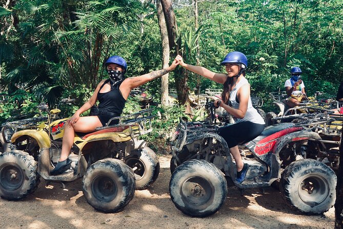 Tulum Half-Day Jungle Adventure ATV, Ziplines (4) & Mexican Snack - The rappel adds a short burst of challenge