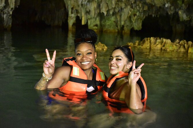 Tulum Jungle Experience with ATV, Ziplines, and Cenote - Swimming in the underground cenote