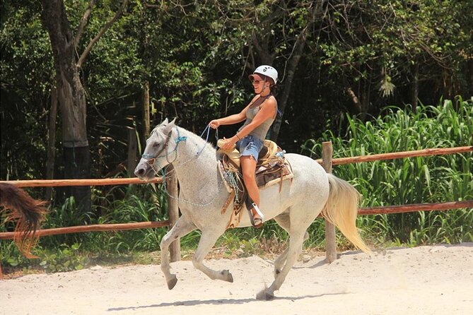 Tulum Jungle Horseback Ride + ATV + Ziplines + Cenote Combo Tour - Rappelling and a Short Mayan Ceremony