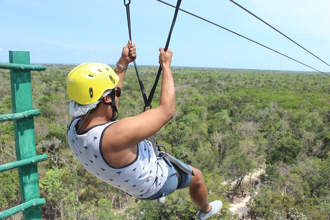 Tulum's Thrilling Jungle: ATV, Zip Lines, Cenote & More! - Six ziplines, including one over water