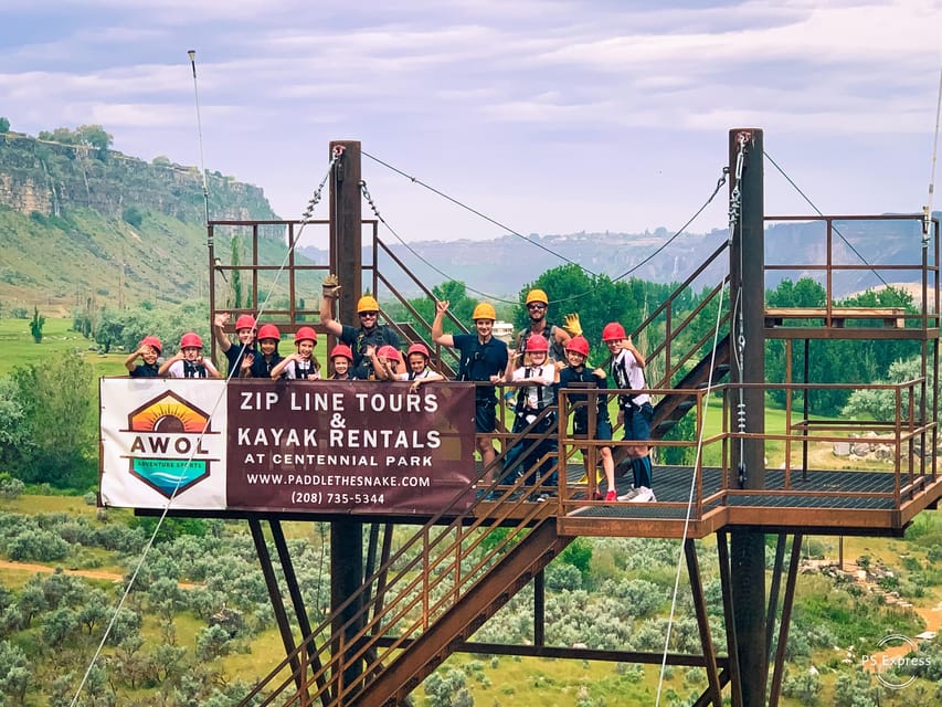 Twin Falls: Zip Line Tour - Four zip lines across the Snake River Canyon