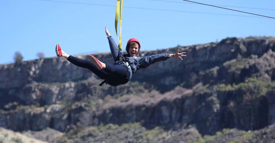 Twin Falls: Zip Line Tour - The Army HumV ride adds character