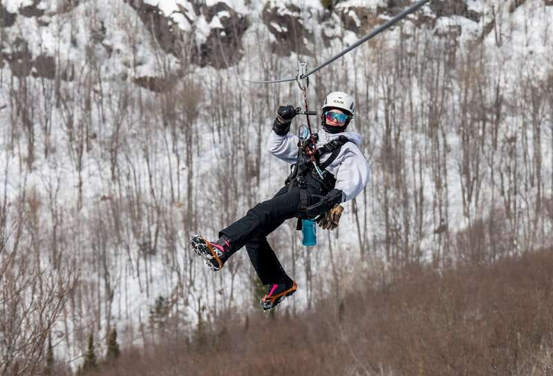 Tyroparc: Via Ferrata Guided Tour and Zipline Combo Ticket - The 900-meter zipline from 115 meters up