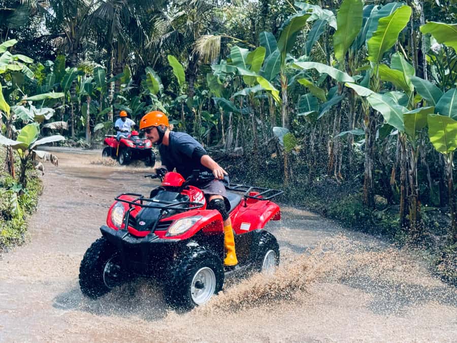 Ubud: ATV Quad Bike & Zip-Line Adventure with Meal - Safety briefing before the Gorilla ATV ride