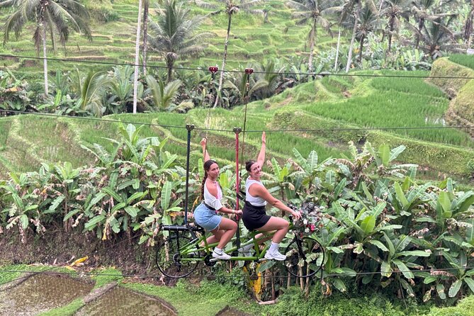 Ubud: ATV Rafting + Zipline, Swing, Sky Bike in Bali Rice Terrace - What you are really booking for $32