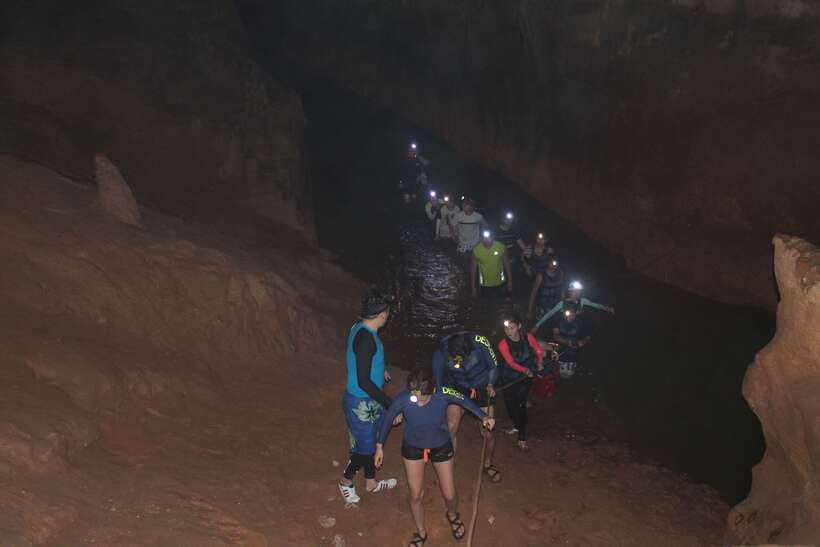 Vang Vieng: Kayaking & Cave Tubing with Zip Line/Blue Lagoon - Blue Lagoon 1 and the package choice