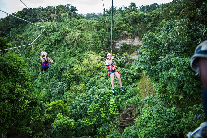 Vanuatu Jungle Zipline - Self Drive Option - Getting fitted and learning the ropes