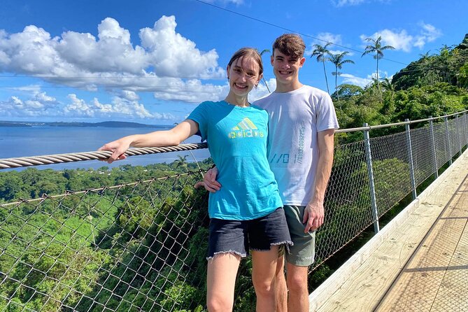 Vanuatu Jungle Zipline, Swing and Skybridge Combo with Transfer - The canyon swing is the big test