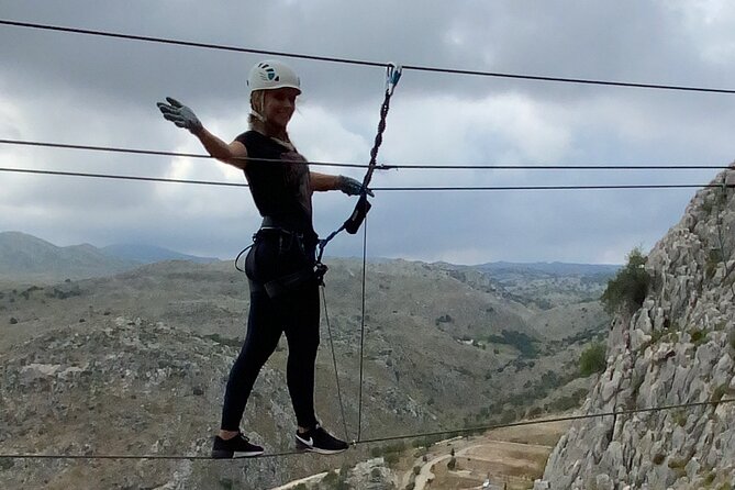 Via Ferrata & Zip Line Zafarraya - Pendulums, bridges, and ziplines