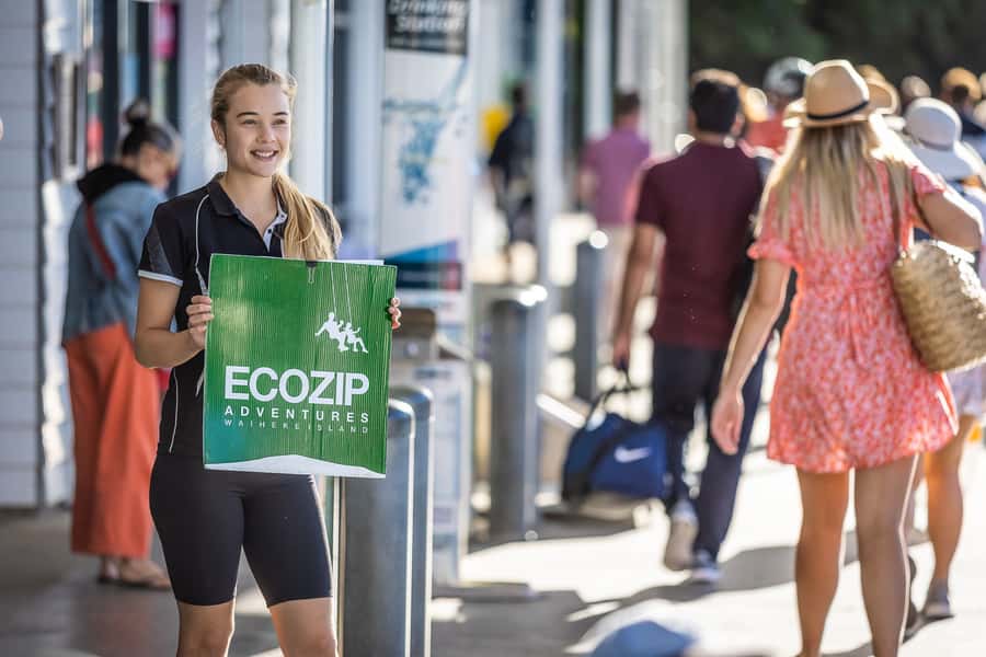 Waiheke Island: Zipline and Native Forest Adventure Trip - From Auckland to Matiatia Ferry Terminal