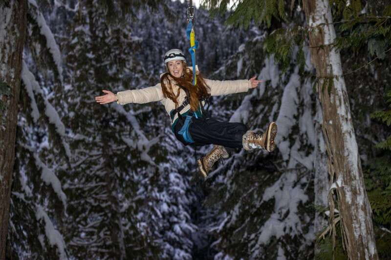 Whistler: 2-Hour Evening Zip Line Adventure - Four zip lines with a changing evening mood