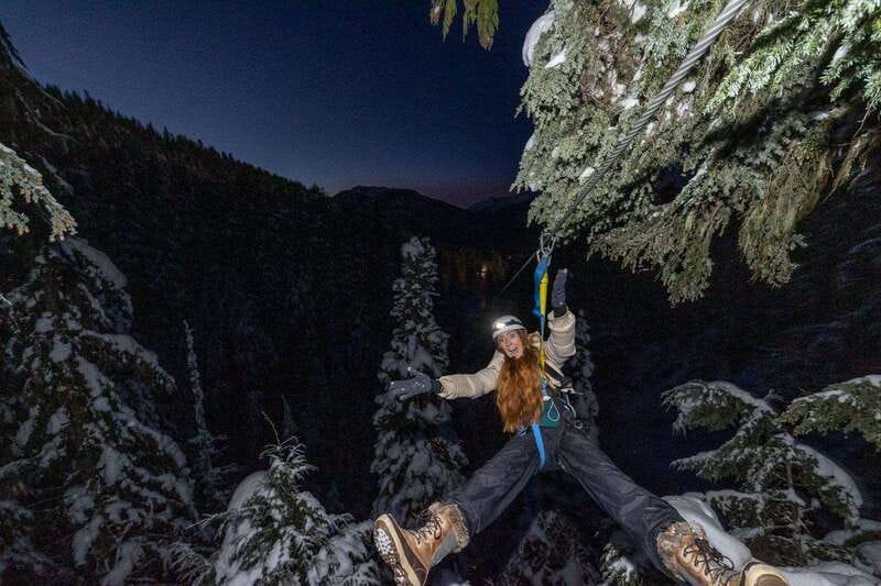 Whistler: 2-Hour Evening Zip Line Adventure - Snowfall, cold air, and the right clothing
