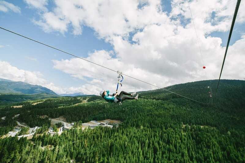 Whistler: The Longest Zipline in North America - The Sasquatch zipline reaches full speed quickly