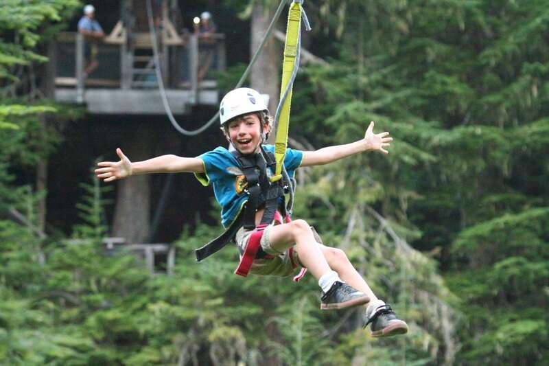 Whistler Zipline Experience: Ziptrek Bear Tour - Big Doug and the suspension bridge