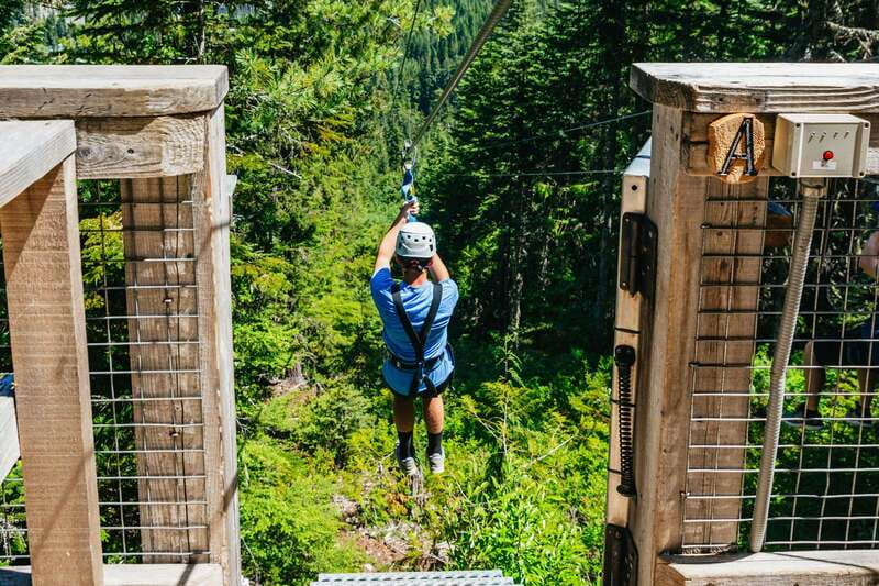 Whistler: Ziplining Experience - The Final Zipline Lands in the Village