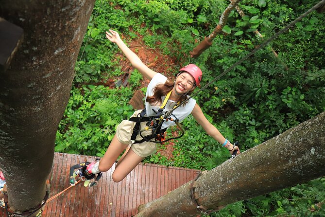 World A+ (Zipline 32 Platforms + Roller + Sky Walk with World Set Menu ) - What the three-hour Hanuman World itinerary feels like