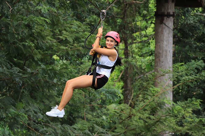 World B+ (Zipline 18 Platforms + Roller + Sky Walk with World Set Menu ) - The 800-meter roller coaster through the trees