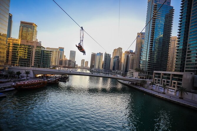 Xline Dubai Marina Zipline Experience With Transfers Option - What the 80-kilometer-per-hour ride feels like