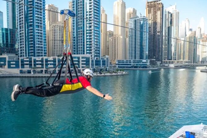 Xline for Urban Zipline Private Experience at Dubai Marina - Arriving at Dubai Marina Mall