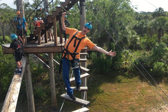 Zip Line Adventure over Tampa Bay - The Four Aerial Obstacles