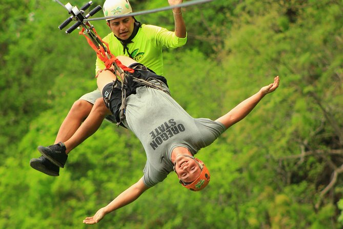Zip Line for Cruise Ship Passengers, Puerto Vallarta Jungle Adventure - Getting Geared Up for the First Line