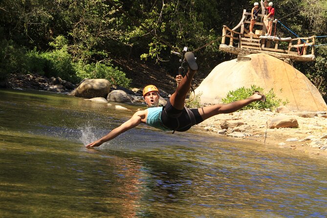 Zip Line, Mules Ride and Walk on the Hanging Bridge - Eleven zip lines over the river