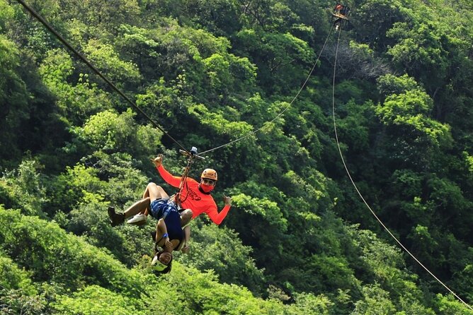 Zip Line, Mules Ride and Walk on the Hanging Bridge - The Jorullo bridge adds height without another harness