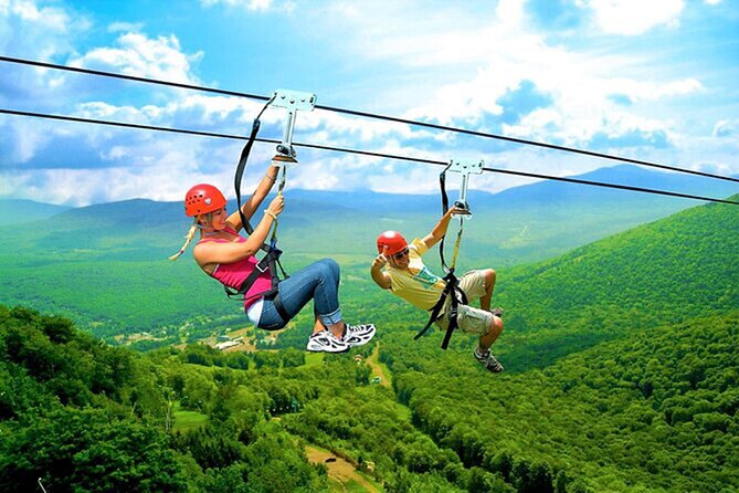 Zip Line or Canopy Zip Line Tours from Punta Cana - Flying Beside a Friend on Parallel Cables
