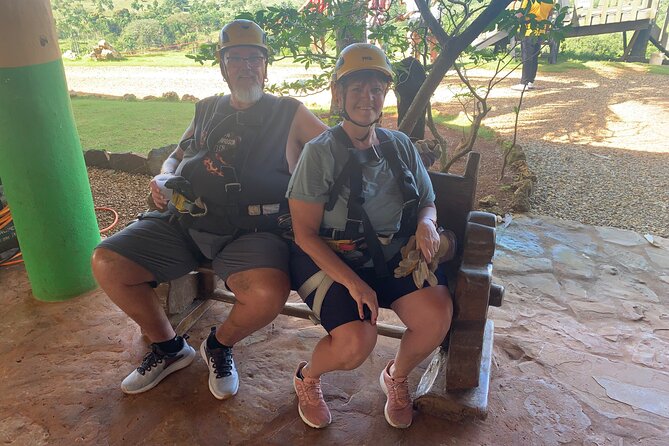 Zip line with 7 waterfall - Hiking upward through 27 pools to waterfall 12