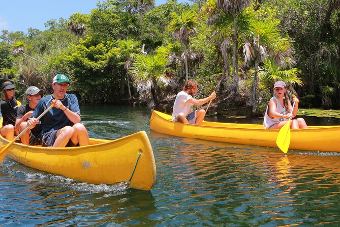 Zip lining and Canoe Monkey jungle in Tulum - The Mayan ceremony and sacred cenote