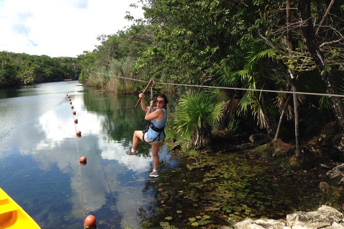 Zip lining and Canoe Monkey jungle in Tulum - Lunch, gear, and the value of $150