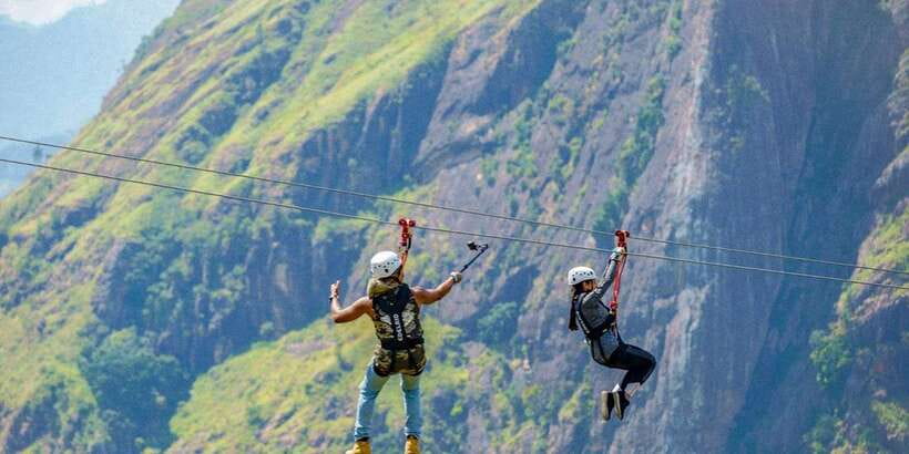 Zip Lining in Ella - The views are excellent, but they pass quickly