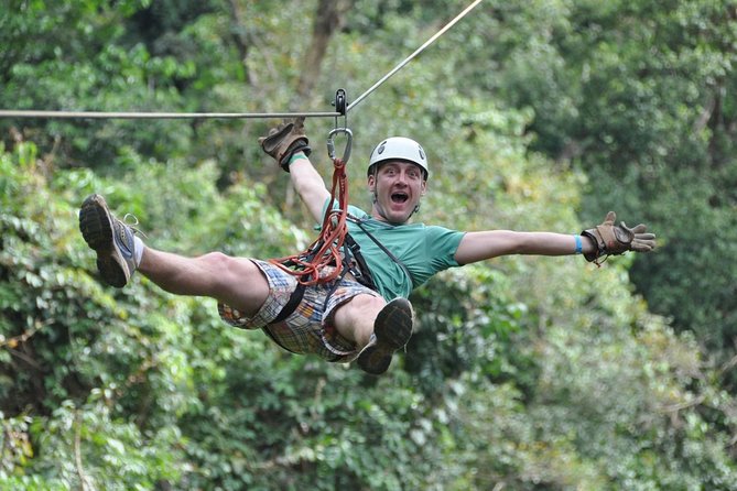 Zipline Canopy Tour & Tortuguero Canal Boat tour. Shore Excursion from Limon - Tortuguero Canal: slow water and quick wildlife sightings