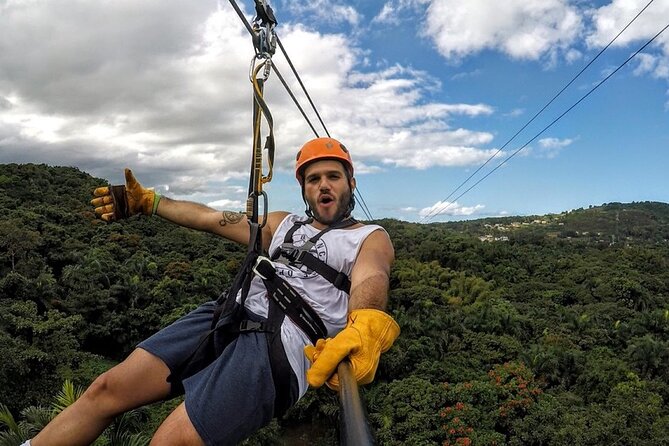 Zipline Canopy Tour with Transport from San Juan - From San Juan to the Luquillo foothills