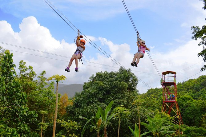 Zipline Canopy Tour with Transport from San Juan - Eight lines, with the strongest action at the end